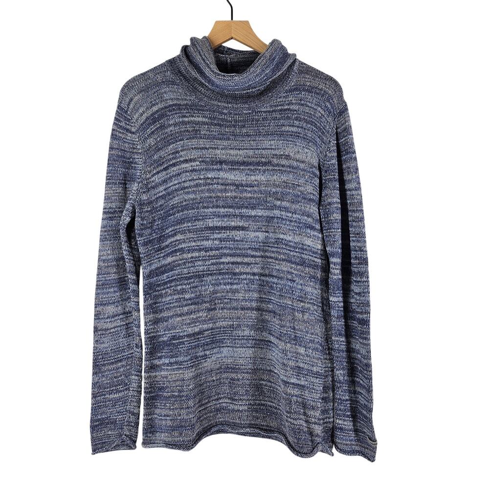 COLUMBIA SPORTSWEAR WOMEN’S SWEATER – BLUE HEATHER KNIT – SIZE XL – TURTLENECK